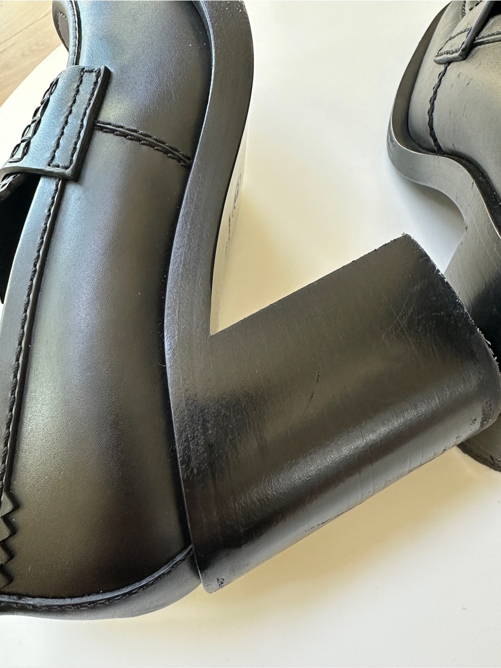 Chanel Black Leather Loafers - Picture 9 of 15